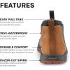 imageGrundens Dockyard PullOn Boot  Watersistent Ankle Rain Boot Deck Boat and Fishing Boot with Breathable Lining AntiSlip RubberTurbulence