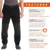 imageGrundens Mens Bering Sea Commercial Fishing Fleece Pants  MoistureWickingBlack