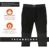 imageGrundens Mens Bering Sea Commercial Fishing Fleece Pants  MoistureWickingBlack