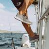 imageGrundens Mens CrossCurrent Boat Shoe  Lightweight Quick Dry Water Shoes Barefoot Wear with Slip OnOff Mesh TongueSteel Grey