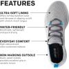 imageGrundens Mens CrossCurrent Boat Shoe  Lightweight Quick Dry Water Shoes Barefoot Wear with Slip OnOff Mesh TongueSteel Grey