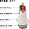 imageGrundens Mens DECKBOSS Ankle Boot  Durable WaterproofWhite Squall