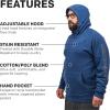 imageGrundens Mens Dillingham Tech Sweatshirt Hoodie  InsulatedBlue Abyss