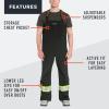 imageGrundens Mens Full Share CSA Bib  Waterproof BreathableCsa BlackReflective