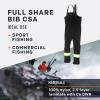 imageGrundens Mens Full Share CSA Bib  Waterproof BreathableCsa BlackReflective