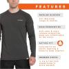 imageGrundens Mens Grundies Lightweight Crew Top  Base Layer AntiOdorAnchor