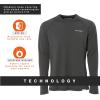 imageGrundens Mens Grundies Lightweight Crew Top  Base Layer AntiOdorAnchor