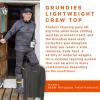 imageGrundens Mens Grundies Lightweight Crew Top  Base Layer AntiOdorAnchor
