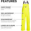 imageGrundens Mens Neptune Commercial Fishing Bib Pants  Waterproof AdjustableHi Vis Yellow