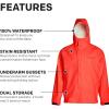 imageGrundens Mens Neptune Commercial Fishing Jacket  Waterproof AdjustableOrange