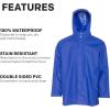 imageGrundens Mens Shoreman Jacket  Waterproof StainResistant Seafood Processing JacketOcean Blue