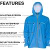 imageGrundens Mens Tourney Jacket  Hooded Waterproof Fishing Jacket Lightweight Athletic Fit Packable Rain CoatCoastal Blue