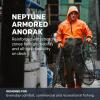 imageGrundens Neptune Armored Anorak Jacket  Outerwear for Fishing Wind and Weather Resistant Stain Resistant Medium DutyOrangeOlive