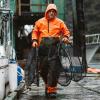 imageGrundens Neptune Armored Bib  Outerwear Suit for Fishing Wind and Weather Resistant Stain Resistant Medium DutyOrangeOlive