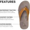 imageGrundens Species Sandal  Water Friendly Shoe ampamp Wet Grip Sole Ultra Cushioned Flip Flop Gamefish Species InspiredRedfish Brown