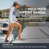 imageGrundens Womens DeckMate 3Point Sandal  Comfortable WaterFriendly Deck Sandal for Fishing Boating and BeachwearLight Mahogany