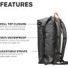imageGrundns Bootlegger Roll Top Backpack  Waterproof 30L BlackAnchor