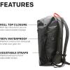 imageGrundns Bootlegger Roll Top Backpack  Waterproof 30L BlackBlack