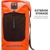 imageGrundns Bootlegger Roll Top Backpack  Waterproof 30L BlackRed Orange