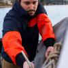 imageGrundns FishPicking 12 Zip ShirtNavyOrange