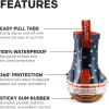 imageGrundns Kids Guppy Rain Boots  Lightweight Rubber Waterproof Kids and Toddlers Shoes EasyOn Loop Girls Rain Boots and Boys Rain BootsNavy Crab Print