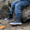imageGrundns Kids Guppy Rain Boots  Lightweight Rubber Waterproof Kids and Toddlers Shoes EasyOn Loop Girls Rain Boots and Boys Rain BootsNebula Blue