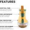 imageGrundns Kids Guppy Rain Boots  Lightweight Rubber Waterproof Kids and Toddlers Shoes EasyOn Loop Girls Rain Boots and Boys Rain BootsPineapple