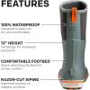 imageGrundns Mens 12 Deck Boot  Durable WaterproofMonument Grey