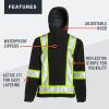 imageGrundns Mens Full Share CSA JacketCsa Black Reflective