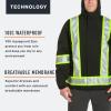 imageGrundns Mens Full Share CSA JacketCsa Black Reflective