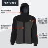 imageGrundns Mens Full Share Jacket  Waterproof BreathableBlackGrey