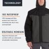 imageGrundns Mens Full Share Jacket  Waterproof BreathableBlackGrey