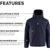 imageGrundns Mens Full Share Jacket  Waterproof BreathableDark Navy
