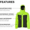 imageGrundns Mens Full Share Jacket  Waterproof BreathableHivis YellowGrey