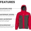 imageGrundns Mens Full Share Jacket  Waterproof BreathableOpilioGrey