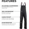 imageGrundns Mens Weather Watch Fishing Bib TrouserBlack