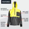 imageGrundns Neptune Thermo Anorak Jacket  Durable Waterproof Protection Jacket with Warm Fleece Backer for Fishing Rain GearHi Vis Yellow