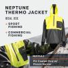 imageGrundns Neptune Thermo Anorak Jacket  Durable Waterproof Protection Jacket with Warm Fleece Backer for Fishing Rain GearHi Vis Yellow