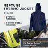 imageGrundns Neptune Thermo Anorak Jacket  Durable Waterproof Protection Jacket with Warm Fleece Backer for Fishing Rain GearNavy