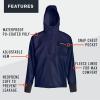 imageGrundns Neptune Thermo Anorak Jacket  Durable Waterproof Protection Jacket with Warm Fleece Backer for Fishing Rain GearNavy