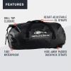 imageGrundns Shackleton Duffel Bag Waterproof and Durable 105L BlackBlack