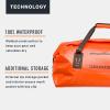 imageGrundns Shackleton Duffel Bag Waterproof and Durable 105L BlackRed Orange