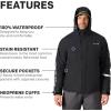 imageGrundns Transmit X Jacket  Mens Waterproof and Wind Resistant Jacket All Weather Commercial Fishing BreathableBlack