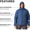 imageGrundns Transmit X Jacket  Mens Waterproof and Wind Resistant Jacket All Weather Commercial Fishing BreathableBlue Abyss