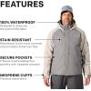 imageGrundns Transmit X Jacket  Mens Waterproof and Wind Resistant Jacket All Weather Commercial Fishing BreathableSquall Grey