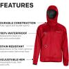 imageGrundns Weather Watch Hooded Fishing JacketFlame Scarlet