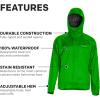 imageGrundns Weather Watch Hooded Fishing JacketTurtle Grass