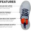imageGrundns Womens Sea Knit Boat Shoe  LaceUp WaterResistantArctic Ice