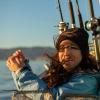 imageGrundns Womens Weather Watch Hooded Fishing Jacket  Waterproof StainResistantTahitian Tide