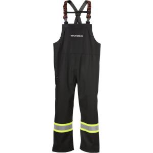 imageGrundens CSA Neptune Fishing Bib  Mens Adult Fishermen Bibs  Black  Medium 30 InseamBlack Reflective